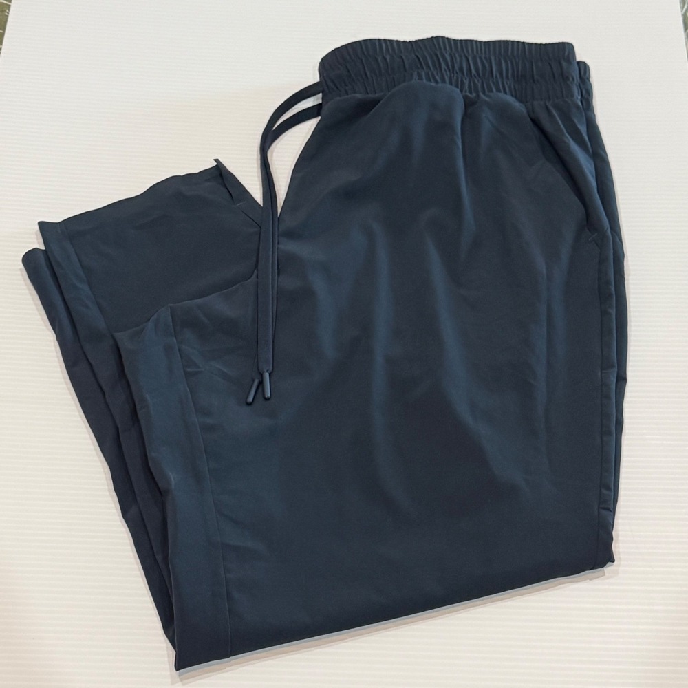 All in Motion Womens XL Dark Teal Blue Lightweight Tapered Athletic Jogger Pants